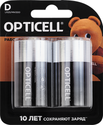 Батарейки OPTICELL Basic D, Арт. 5051005, 2шт, детальное фото