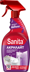 Спрей для акриловых ванн, душевых кабин и джакузи SANITA, 500мл, вид
