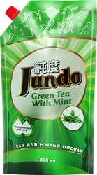 Гель для мытья посуды JUNDO Зеленый чай, 0,8л, вид