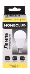 Лампа филаментная HOMECLUB груша 6Вт Е27 нейтральный свет, Арт. FIL-A55-6Е2740, изображение