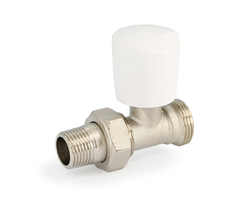 Вентиль ручной UNI-FITT НН 1/2" х 3/4" ЕК с разъёмным соединением, картинка
