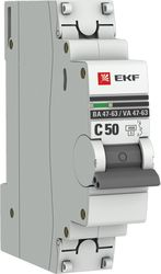 Автомат однополюсный EKF PROX 1P 50А С, картинка