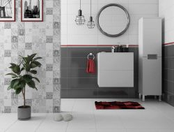 Бордюр CERSANIT Metallic серебряный 1X60 см 1 шт., изображение