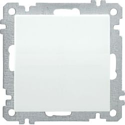 Выключатель 1-клавишный IEK BOLERO EVB10-K01-10-1 белый, крупный план