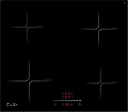 Индукционная варочная панель LEX EVI 640-2 BL черная, крупный план