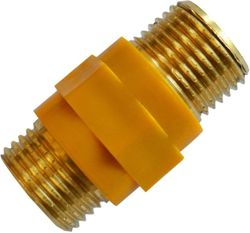 Вставка латунь никелированная MasterProf 3/4" ш/ш, крупный план