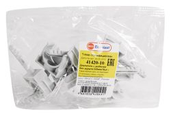Держатели декоративные Ecoplast 41420-10 серые 90х90х30 мм 10 шт, картинка