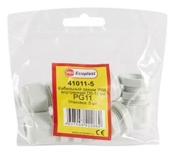 Хомут Ecoplast 12,5 мм D5-10 мм ПВХ белый 5 шт, фото