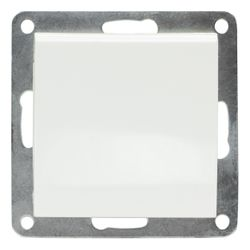 Переключатель 1-клавишный LK Studio LK80 белый, крупный план
