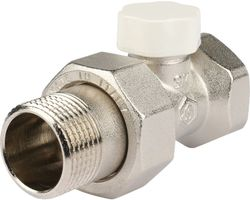 Клапан для радиатора латунь прямой 3/4" STOUT SVL, изображение
