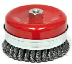 Щетка для УШМ ELITECH 1820.075500 М14х125 проволока 0,5 мм, крупный план