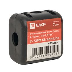 Ответвительный сжим (орех) EKF У739М (4-10 мкв.м; 1,5-2,5 мкв.м), крупный план