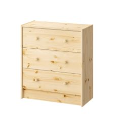 Комод 3 ящ деревянный 62х30х70 см, картинка
