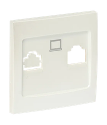 Панель лицевая ВАЛЕНСИЯ розетки RJ-45 1-МЕСТНАЯ жемчуг, фотография