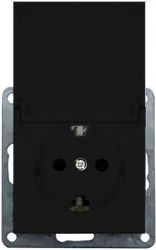 Розетка электрическая LK Studio LK80 843408 черный, изображение