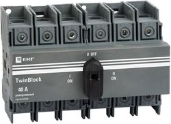 Автоматический выключатель TwinBlock EKF 40A 3P, изображение