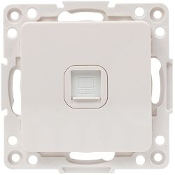 Розетка RJ-45 1 пост EKF Стокгольм/PROxima белый, фотография