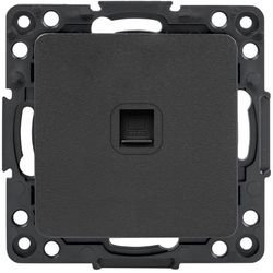 Розетка RJ-45 1 пост EKF Стокгольм/PROxima черный, фотография