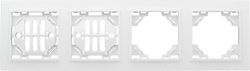 Рамка 4 поста EKF Минск ERM-G-304-10 бежевый, фотография