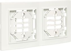 Рамка 2 поста EKF Минск ERM-G-312-10 белый, изображение