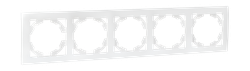 Рамка ВАЛЕНСИЯ EKF EWM-G-305-50 5-местная, картинка