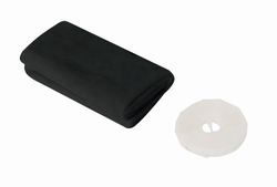 Полотно москитной сетки LUX-TOOLS 65х220 см черное липучки 2 шт, фотография