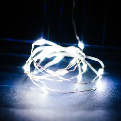 Гирлянда внутренняя нить  20 LED белый 1 м, фото