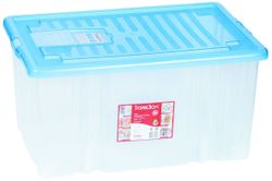 Ящик с крышкой д/хранения DAREL PLASTIC на колесах, фото