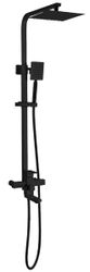 Душевая система 35-05/C HARD black, с тропическим душем и смесителем, фото