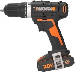 Дрель аккумуляторная Worx WX370 20В 2Ач 2 АКБ+ЗУ, крупный план