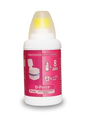 Жидкое средство для биотуалетов D-Force Pink 0,5л (ВХ), детальное фото