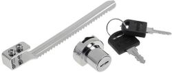 Замок мебельный накладной Lemax prof Z01-120 хром, изображение