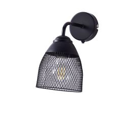 Бра РОССВЕТ 1хE27x60W, черный, крупный план