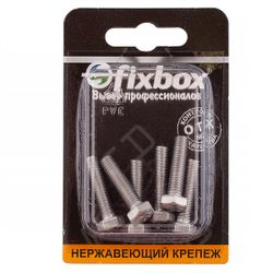Болт нержавеющий FixBox DIN 933 М 6x25 6 шт, изображение