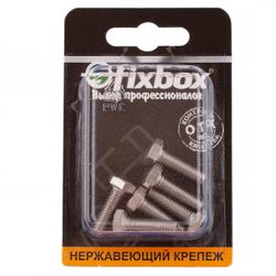 Болт нержавеющий FixBox DIN 933 М 6x20 6 шт, вид