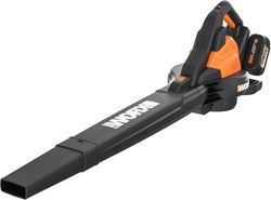 Воздуходувка-пылесос аккумуляторный WORX 2x4Ач, с акб и з/у, wg583e, картинка