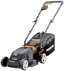 Газонокосилка электрическая WORX 1200Вт 34см, wg713e, крупный план