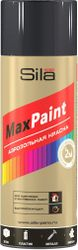 Эмаль аэрозольная SILA Home Paint черная (RAL 9005) глянцевая универсальная 520 мл, фото