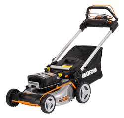 Газонокосилка аккумуляторная WORX самоходная 80В 4Ачх4 51см, с акб и з/у, wg761e, картинка