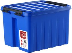 Контейнер для хранения с крышкой ROX-BOX полипропилен синий 140х170х210 мм 3,5 л, изображение