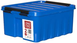 Контейнер для хранения с крышкой ROX-BOX полипропилен синий 100x170x210 мм 2,5 л, картинка