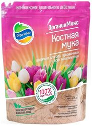 Удобрение органическое Органик Микс Костная мука для многолетних растений 850 г, фотография
