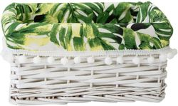 Корзина стеллажная "Tropics", Д280 Ш190 В130, белый, крупный план