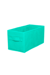 Короб складной для стеллажа STORIDEA MX203-A нетканое полотно аквамарин 15x31x15 см, фото