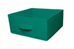 Короб складной для стеллажа STORIDEA MX202-A нетканое полотно аквамарин 31х31х14 см, фото