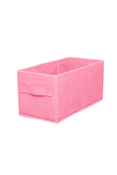 Короб складной для стеллажа STORIDEA MX203-P нетканое полотно розовый 15X31X15 см, фотография