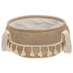 Корзина стеллажная с ручками "Кантри", Д200 Ш200 В100, бежевый, фото