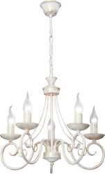 Подвесная люстра Vitaluce V3807-0/5 белая 5ХE14Х40Вт, картинка
