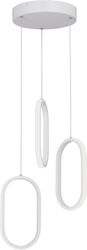 Светодиодная люстра LED Vitaluce V3776-0/3S белая 3ХLEDХ39ВТ, вид