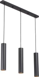Подвесная люстра Vitaluce V4640-1/3S черная 3ХGU10Х35Вт, крупный план